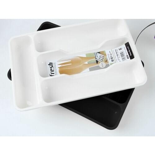 Newest Portable Cutlery Storage Box Drawer Tray Spoon Knife Fork Cutlery Separation Storage Kitchen Practical Utensils Organizer