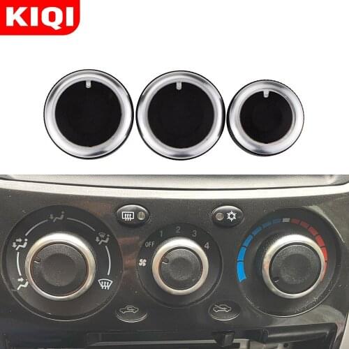 KIQI AC Knobs for Mitsubishi Triton 2006 - 2014 3Pcs/Set Car AC Air Conditioning Knob Heat Control Switch Knob Accessories