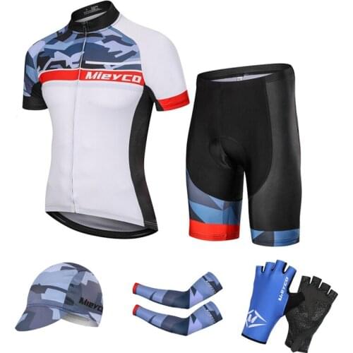 Pro Mens Short Sleeve Bike Clothing Bib Shorts Mountain Bike For Bicycle Outfit MTB Man Cycling Maillot Ropa Ciclismo Hombre