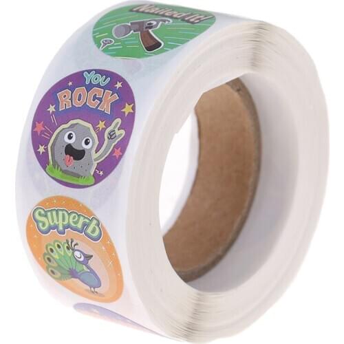500PCs/Roll Funny Motivational Reward Encouragement Stickers For Students Teachers Toys