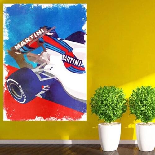 Modern Lancia Rally Car F1 LC2 Abstract Poster Canvas Painting Print Modular Wall Art Picture For Living Room Bedroom Home Decor