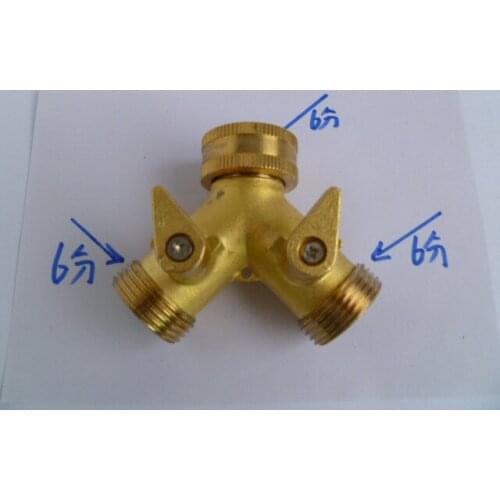 Vidric Three-way water separator 6 points outside the wire One minute two independent double valve Car wash water gun washing ma