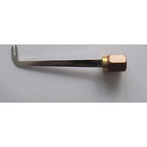 Uning tool with handle spoon pegboard hook nail pull