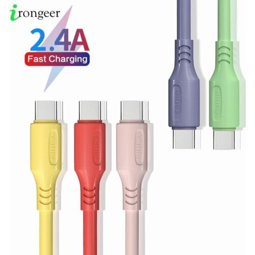USB Type C Cable for Samsung S10 9 Fast USB Charging Type-C Charger Data Cable for Xiaomi mi Huawei Liquid Silicone USB C Cables