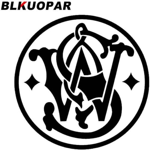 BLKUOPAR for Smith Wesson Decals Vinyl Car Stickers Motorcycle Helmet Waterproof Refrigerator Sunscreen Funny Decoration
