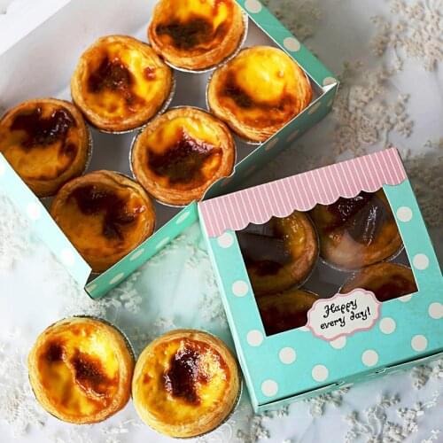 XueMeiNiang Opens The Window 2 / 4 / 6 / 8 Grains 63-80g Moon Cake Box Egg Tart Box Cake Box Various Packaging Boxes