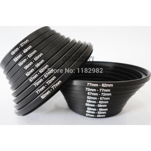 1 Set of 180pcs Camera Lens Ring Adapter Filter Step Up & Down Ring Adapter