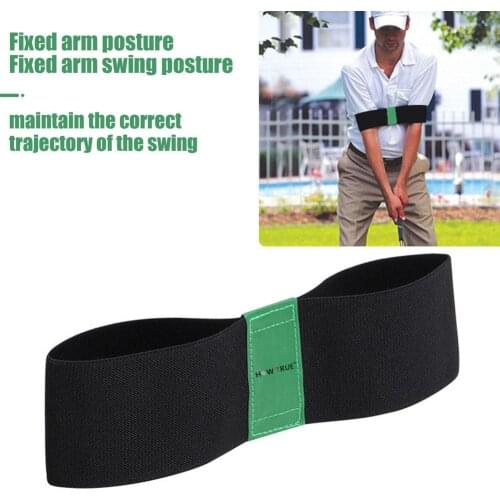 1pc Golf Correction Belt Arm Motion Swing Trainer Elastic Hand Arm Band Belt Guide Gesture Alignment Training Aids Golf Supplies