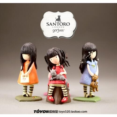 12PCS 7-8cm High quality solid material British artist illustration figure lovely little girl Princess Doll gift house DIY