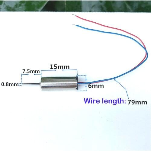 2PCS NdFeB Mini 615 Coreless Motor DC 3V 3.7V High Speed Strong Magnetic DIY Multi-axis Aerocraft Drone RC Airplane Quadcopter