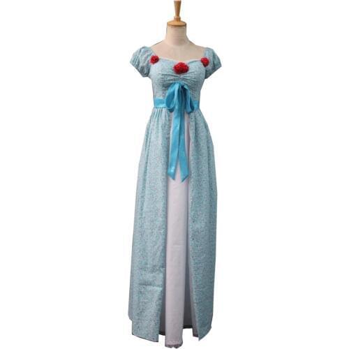 2019 women curtain dress Giselle cosplay from Enchanted TEAL PRINCESS dress cosplay costume custom made