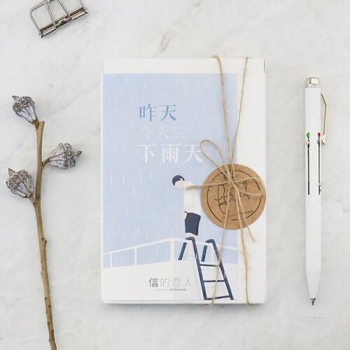 30 Pcs/Set Creative Rainy Day Postcard /Greeting Card/Message Card/Birthday Letter Envelope Gift Card