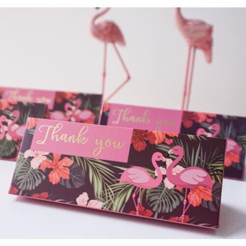 50pcs New Northern Europe style Flamingo Candy Boxes Wedding gift Favors Bomboniere Party thanks Gift Box Chocolate Box