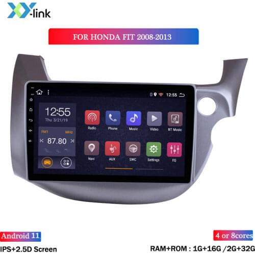 Android 8.1 car dvd gps multimedia player 10 INCH For Honda FIT 2008-2013 RHD car dvd navigation radio video audio player