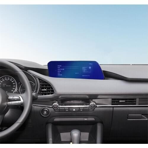 Auto GPS dvd glass film sticker for mazda 3 2019 2020, auto accessories,free shipping
