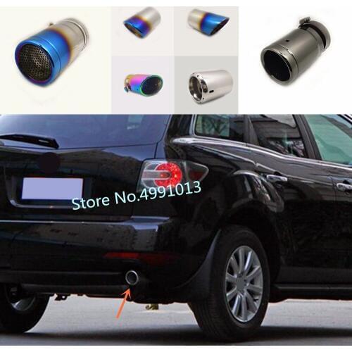 Car rear back protect cover muffler pipe outlet dedicate exhaust tip tail For Mazda CX-7 CX7 2010 2011 2012 2013 2014 2015-2018