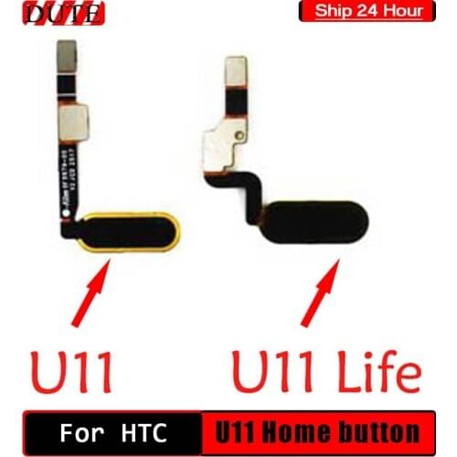For HTC U11 Home Button FingerPrint Touch ID Sensor Flex Cable Ribbon Replacement For HTC U11 life Home Button U11 Eyes U11 Plus