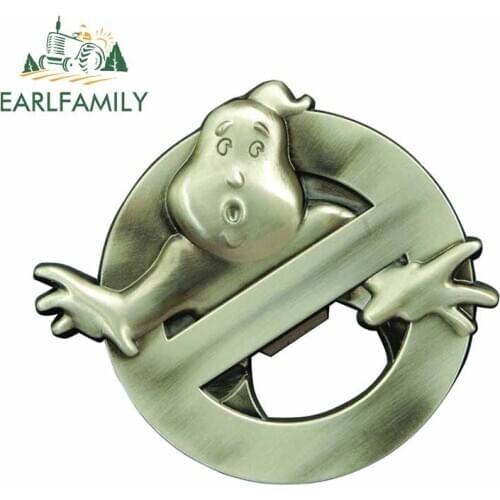 EARLFAMILY 13cm x 11.4cm for Ghostbusters Logo Scratch-proof Car Stickers Motorcycle Waterproof Window Trunk JDM Decal