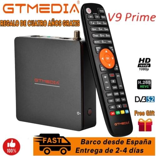 Full HD Gtmedia V9 Prime DVB-S2 Satellite Receiver H.265 Built-in WiFi upgrade from gtmedia v8 nova v9 super no app