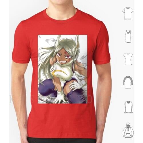 Miruko 1 T Shirt Cotton Men Diy Print Miruko Mirko Boku No Hero Academia Mha Bnha Anime Manga Rabbit Hero Sexy Oppai