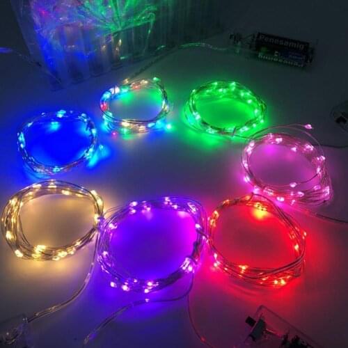 2/5/10m Starry String Light Fairy Garland String Lights Christmas Bright Flexible Wire String Fairy Light for Wedding Party