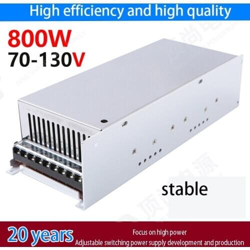 Power Supply 800W AC 220V to 0-70V 80V 100V 110V 130V Regulated DC Adjustable Switching Power Supply Light Transformer Adapter