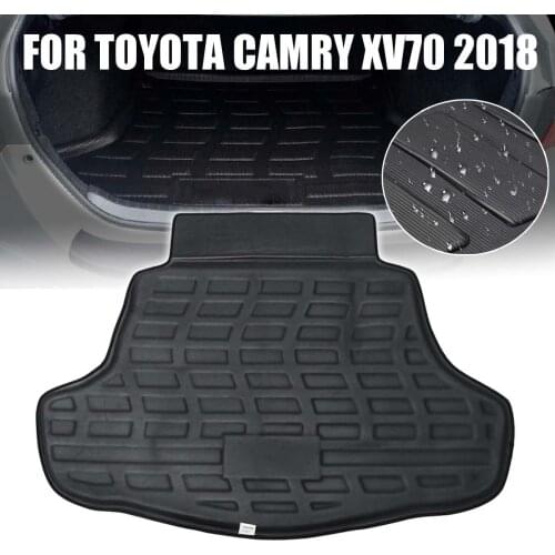 Rear Trunk Cargo Mat Car Rear Trunk Cargo Liner Boot Tray Cover Matt Mat Floor Carpet Kick Pad For Toyota Camry XV70 2018-2019