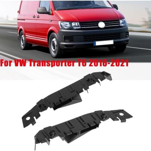 1 Pair Car Front Bumper Bracket Mount Support Holder for Volkswagen VW Transporter T6 2016-2021 #7E0807183B