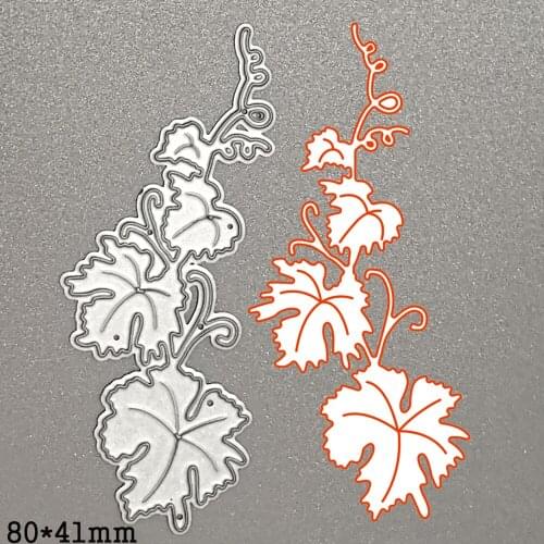 Holy Grape Vine Leaf Metal Cutting Dies Stencils For DIY Scrapbooking Card Decorative Embossing Die Mold 2020 New Handcraft Die