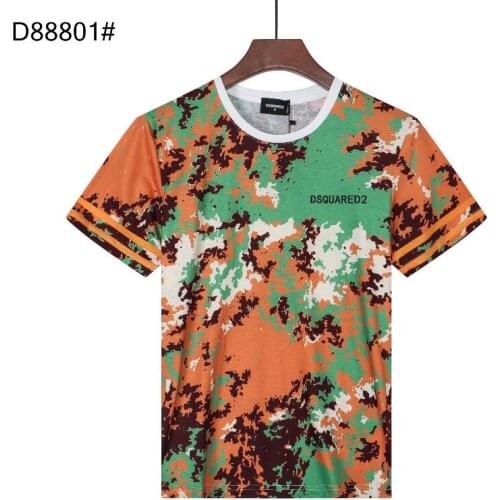 Fashion Trend Dsquared2 Mens Premium Print Short Sleeve graphic t shirts gothic D88801