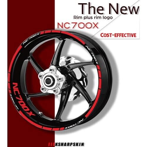 New sale Motorcycle rims stickers wheel set decals suit for Honda NC700X nc 700x use for two wheels decals