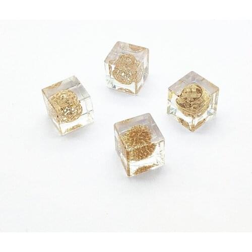 New arrival! 15mm 50pcs Copper ball in square beads for Hand Made Earrings DIY parts,Jewelry Accessories Findings & Components