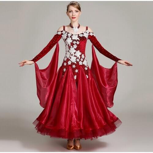 Ballroom Dance Competition Dresses For Women Standard Dance Waltz Tango Foxtrot Performance Clothing Professional Dress DC3565