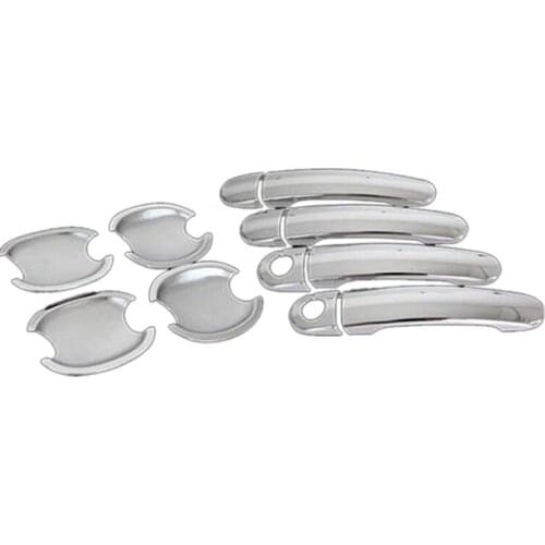 Fit for Hyundai Tucson 2005-2010 Chrome Door Handle Cover + Bowl Cup Trim