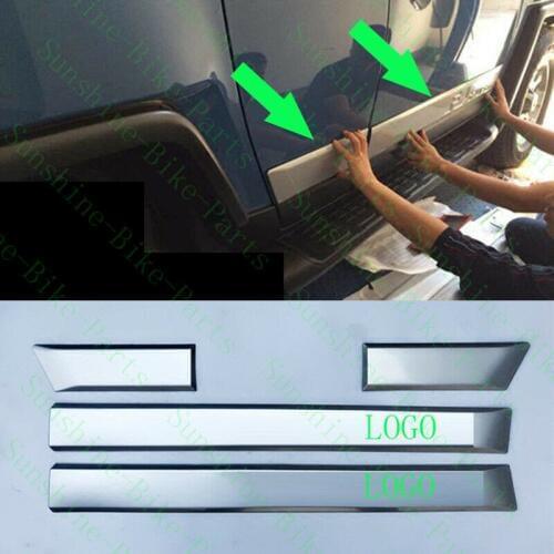 Fit For Toyota FJ Cruiser 2008-2017 Car ABS Side Door Body Moulding Cover Trims 4pcs