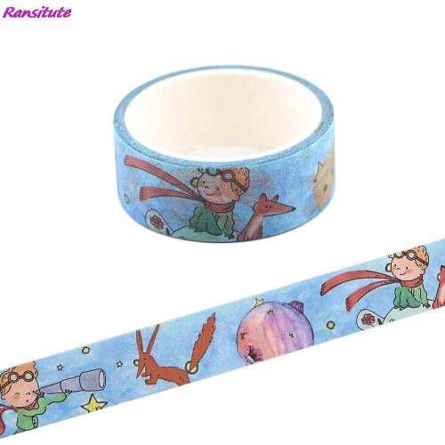 Ransitute R1432 The Little Prince Cute Cartoon Washi Tape DIY Scrapbooking Label Tape Student Stationery Gift