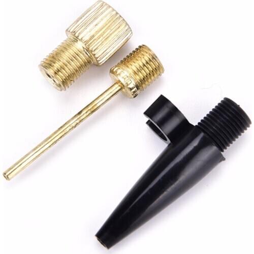 SALE 3 Pcs Bicycle Inflating Needle Pin Nozzle Footballs Basketball Soccers Ball air Pump Sports Accessories Marbit