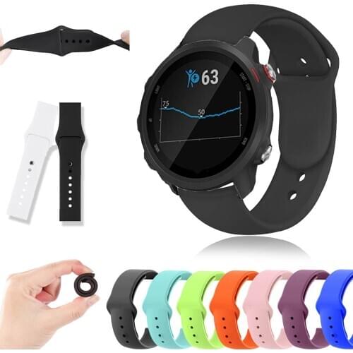 20mm Watch Strap For Garmin vivoactive 3 music/Vivoactive HR 3/Forerunner 645 245 245M/Venu SQ S40 Sport Silicon Smart Wristband