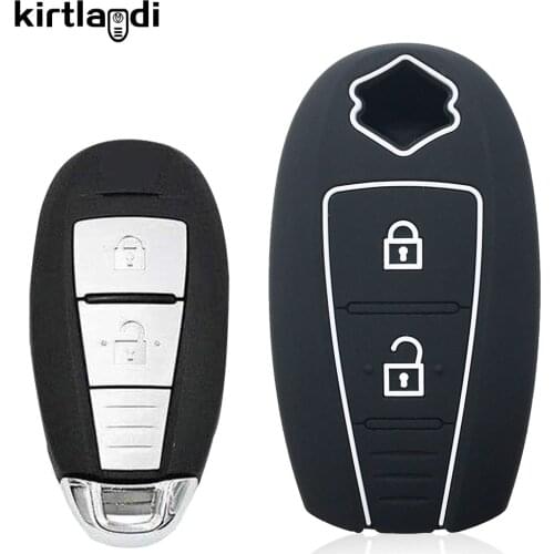 Kirtlandi Silicone Key Fob Cover Case Skin Protect Holder for SUZUKI Swift Sport SX4 SCORSS Grand Vitara Remote Car Accessories