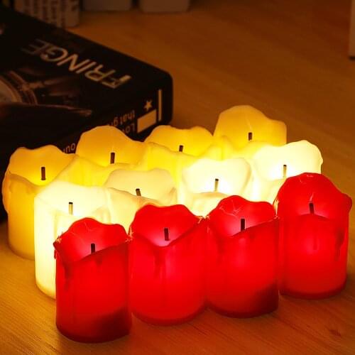 Candles Light LED Candles Lamp Tealight Romantic Creative Votive Flameless Battery Colorful Electronic Best Gift DIY HomeDecor