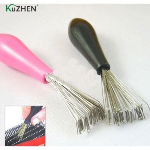 New Hair Brush Comb Cleaner Embedded Tool Plastic Cleaning Removable Handle Hair Care & Styling Tools