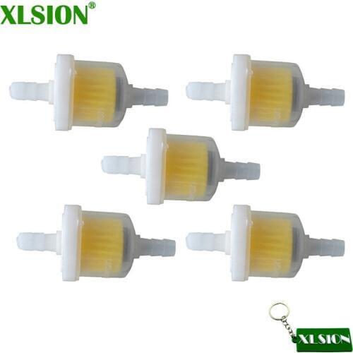 XLSION 5pcs Inline Magnet Motorcycle Petrol Gas Inline Fuel Filter Clearner For Kids Quad ATV Mini Moto Pit Dirt Motor Bike