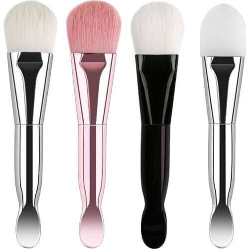 Double-headed Man-made Fiber Brushes for Face Smeared Mud Clay Cosmetic Multifunction Maska Brush Facial Soft Masks Beauty Brush