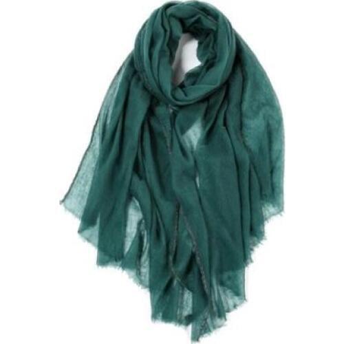 100% cashmere women fashion boutique wrinkles thin scarves shawl pashmina silk sides 80x210cm small fringed