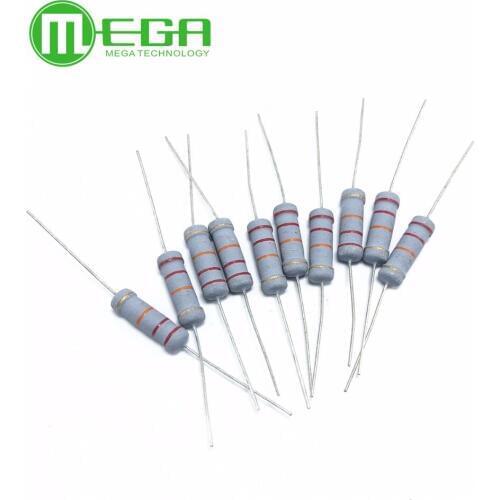 200PCS 2 WATT 220R 2W 220 OHM 5% CARBON FILM RESISTOR