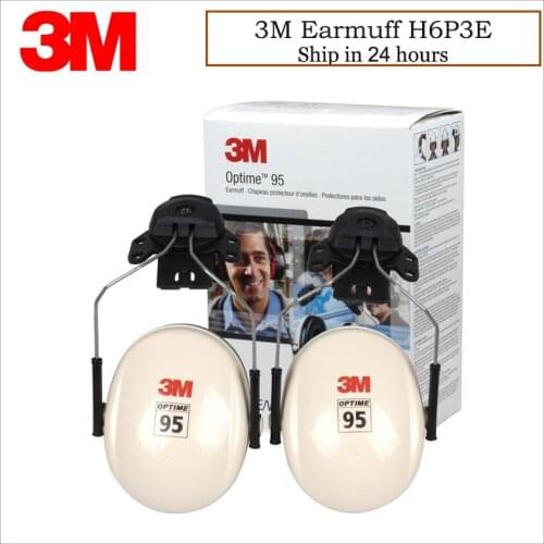 3M H6P3E Cap-Mount Earmuffs Hearing Conservation H6P3E Ultra light with liquid/foam filled earmuff cushions E111