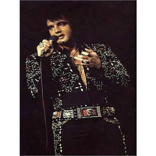 5D Diamond Mosaic Elvis Presley Singing Icon Diamond Painting Full Square Round Drill Diamond Embroidery Home Decor
