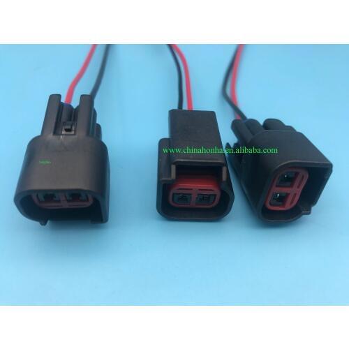 Free shipping 8 pcs 2 pin Ignition Coil Connector Triton F-150 Cobra Mustang Pigtails with or without wire fit for Ford