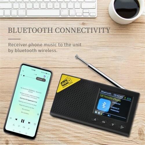 Digital Radio Portable Broadcasting Equipment With 2.4-inch Color LCD Screen DAB Digital Radio Digital Broadcasting Equipment