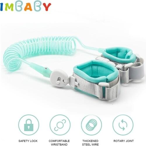 Toddler Baby Safety Harness Adjustable Kids Wrist Leash Anti-Lost Link Child Strap Rope Outdoor Walking Luminous Hand Belt 2.0M